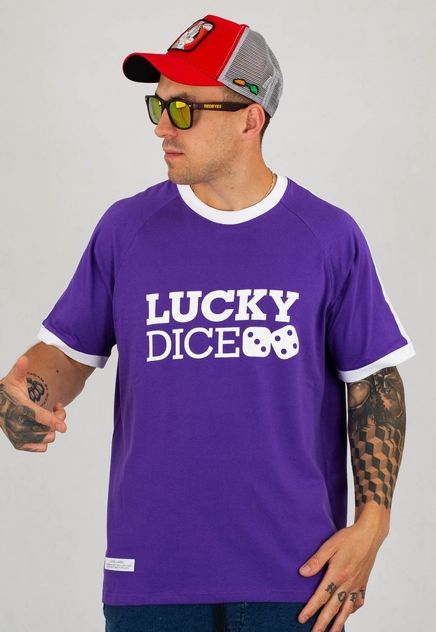 T-shirt Lucky Dice Classic PJP fioletowy