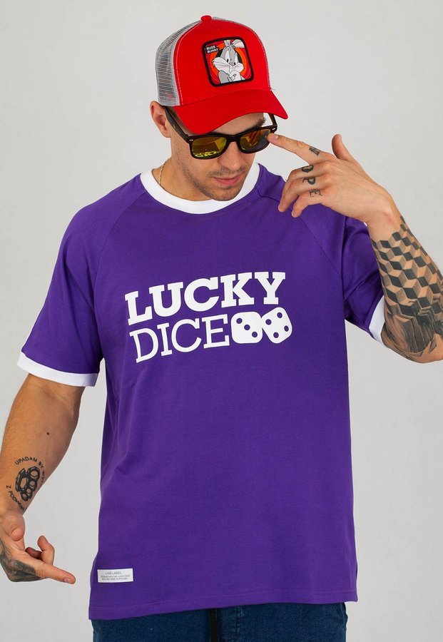 T-shirt Lucky Dice Classic PJP fioletowy