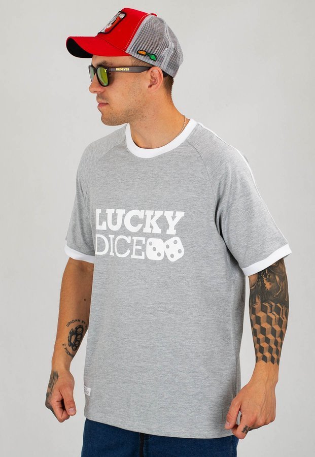 T-shirt Lucky Dice Classic PJP szary