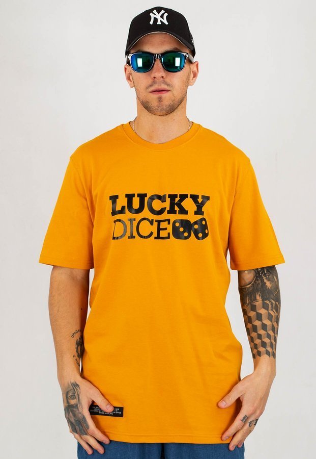 T-shirt Lucky Dice Classic miodowy
