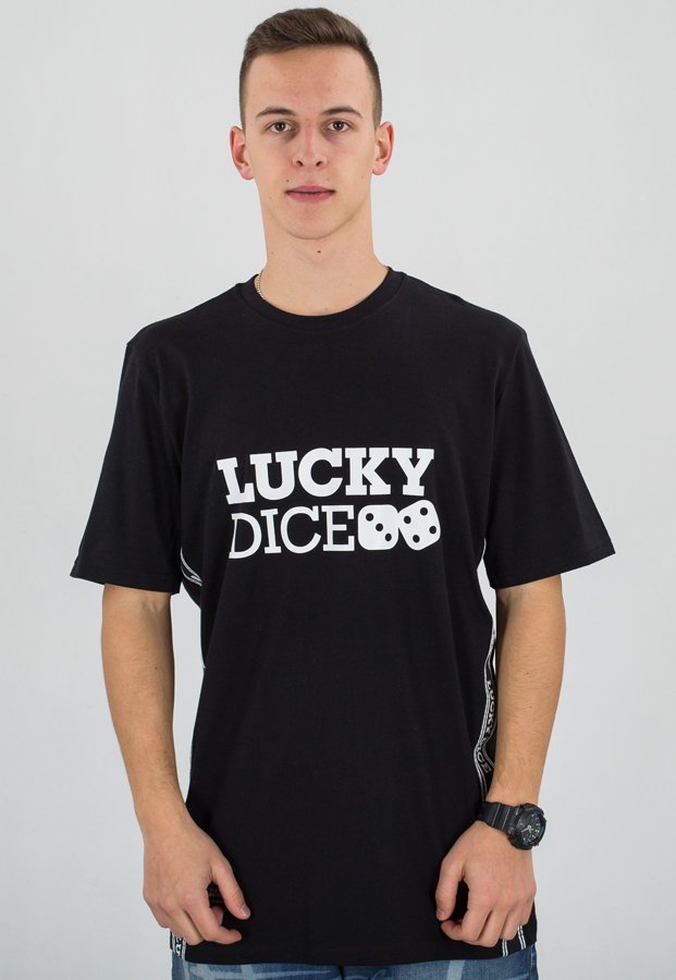 T-shirt Lucky Dice Tape czarny