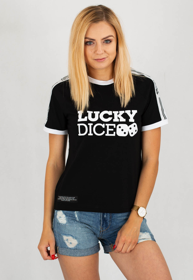 T-shirt Lucky Dice Tape czarny