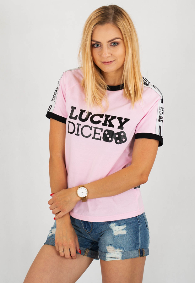 T-shirt Lucky Dice Tape różowy