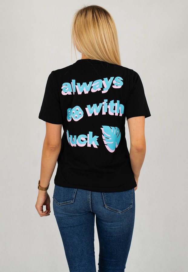 T-shirt Lucky Dice Wave Logo Color czarny
