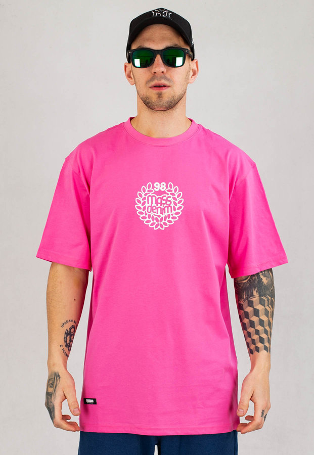 T-shirt Mass Base Medium Logo różowy