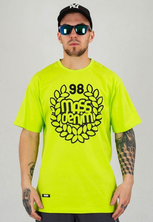 T-shirt Mass Base limonkowy