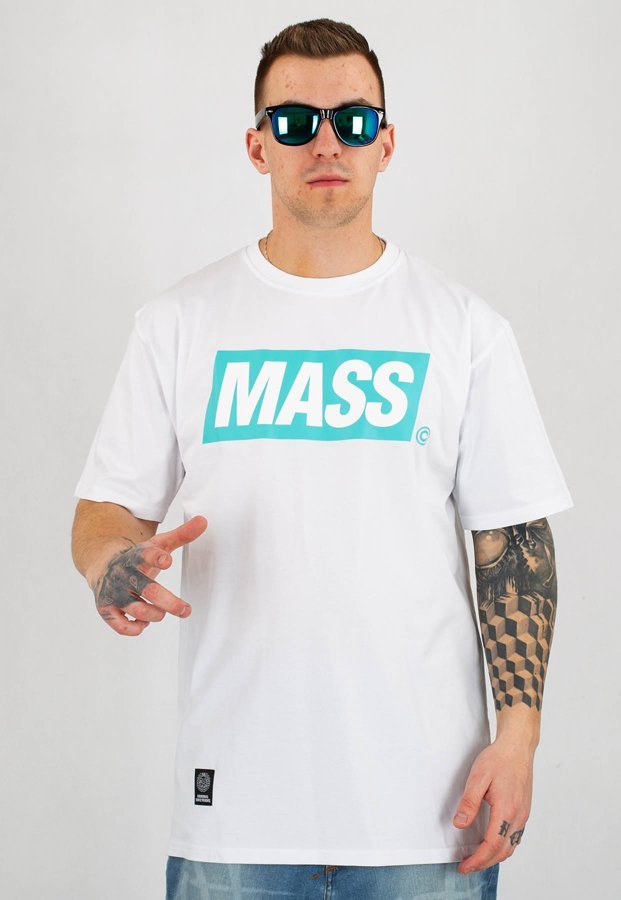 T-shirt Mass Big Box biała