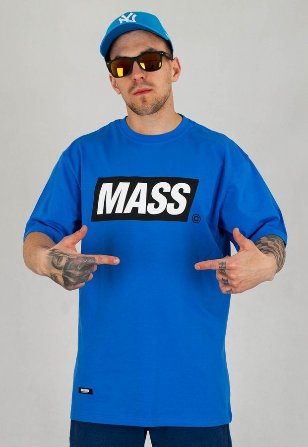 T-shirt Mass Box niebieski