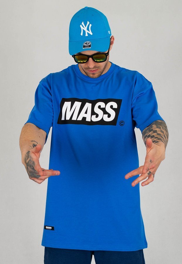 T-shirt Mass Box niebieski