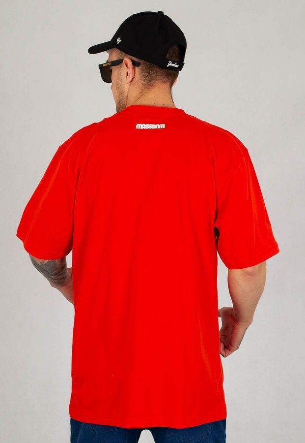 T-shirt Mass Classics Small Logo ceglasto czerwony