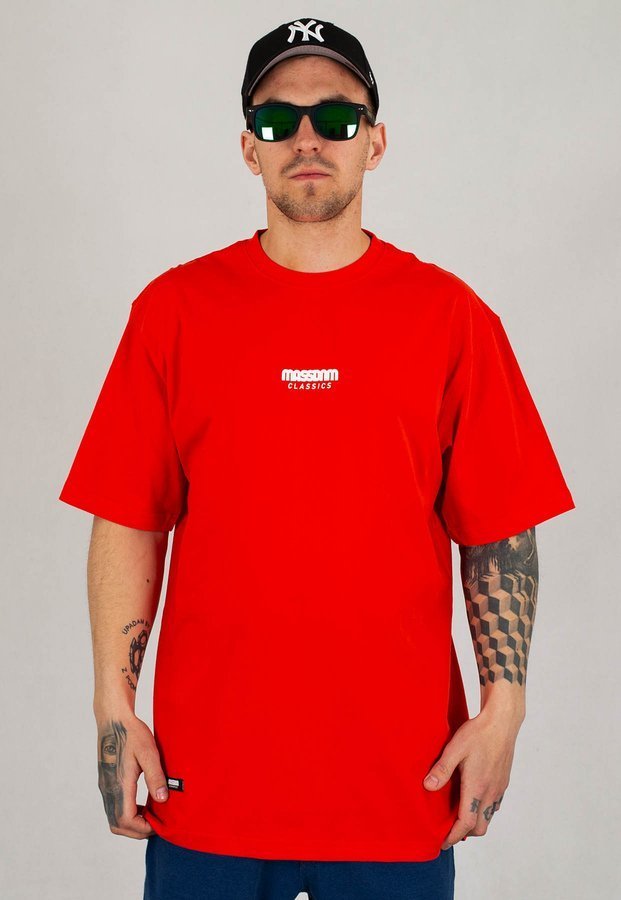 T-shirt Mass Classics Small Logo ceglasto czerwony