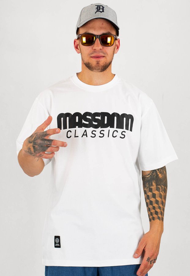 T-shirt Mass Classics biały