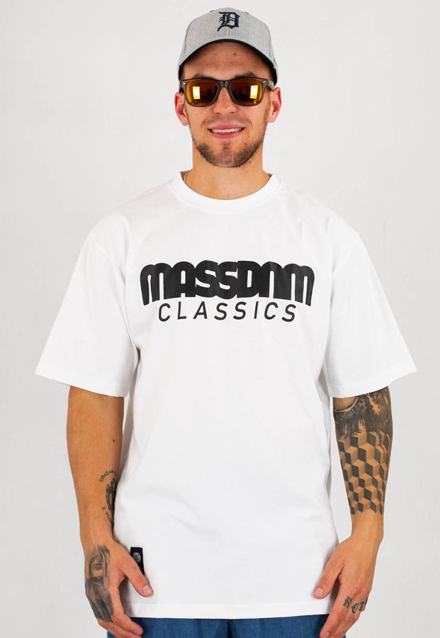 T-shirt Mass Classics biały