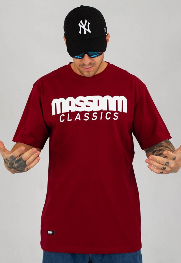 T-shirt Mass Classics bordowy