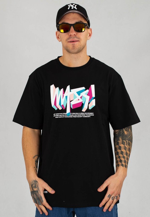 T-shirt Mass Escape czarny