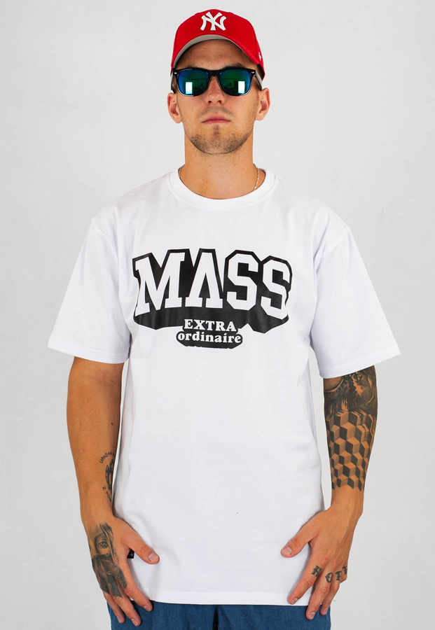 T-shirt Mass Hassle biały