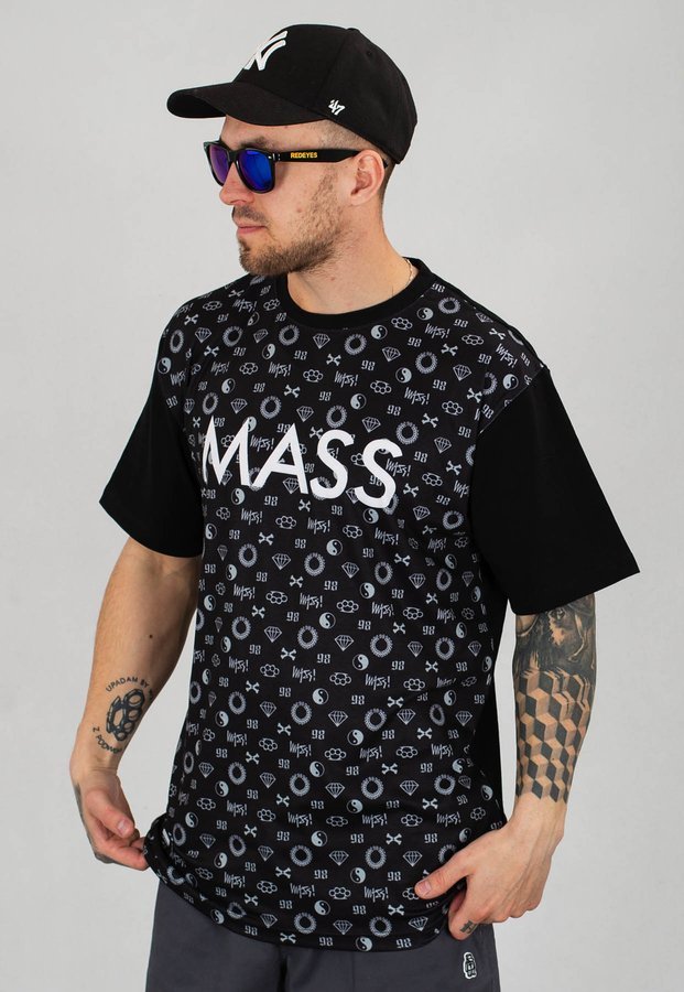 T-shirt Mass LV czarny