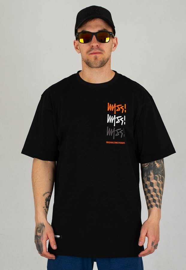 T-shirt Mass Multisign czarny