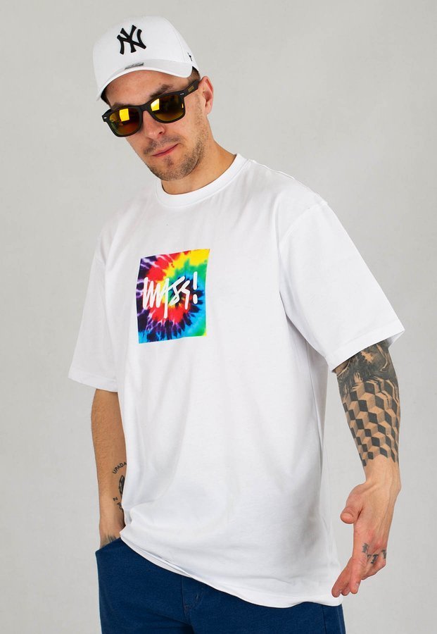 T-shirt Mass Psycho Quad biały
