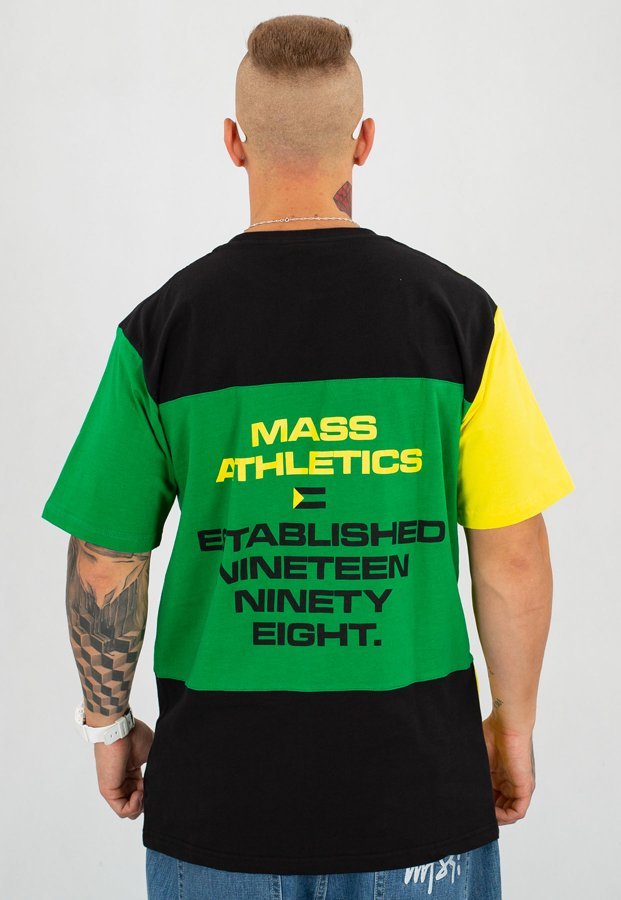 T-shirt Mass Republic żółto czarny