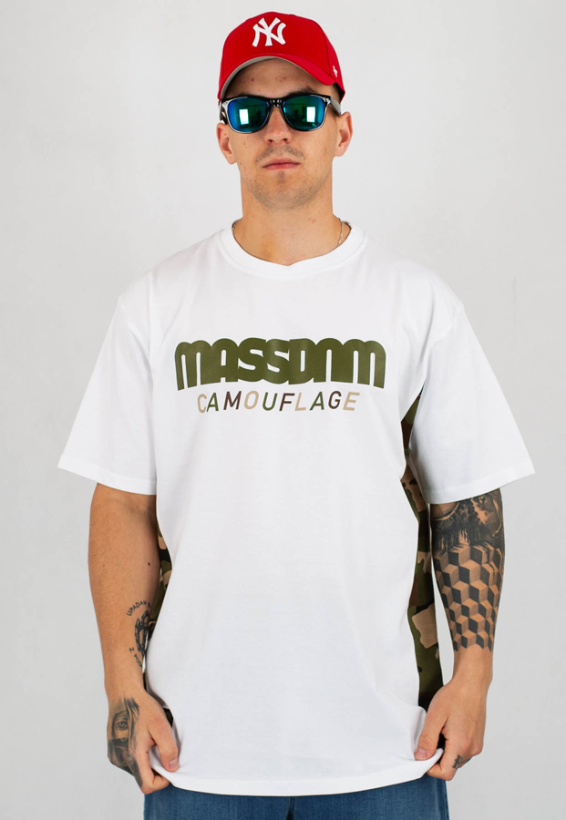 T-shirt Mass Shelter biały