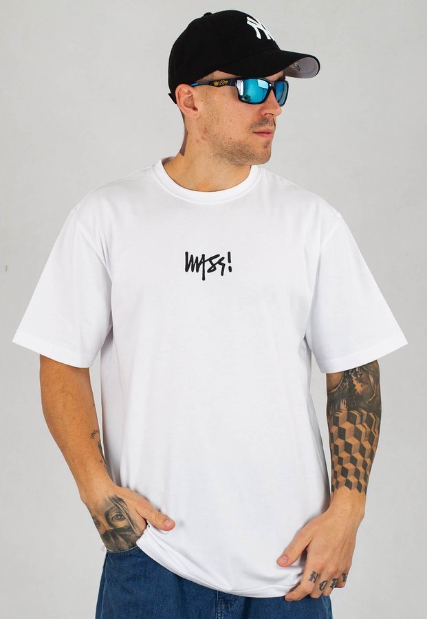T-shirt Mass Signature Small Logo biały