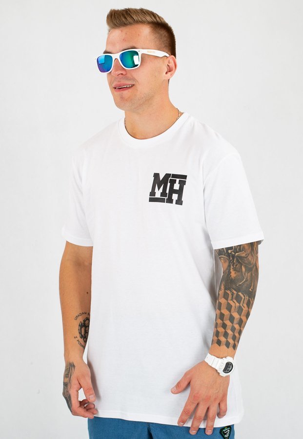 T-shirt Metoda MH Small Logo biały
