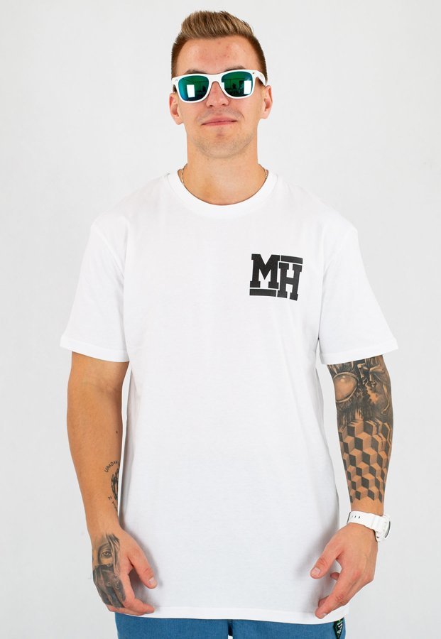 T-shirt Metoda MH Small Logo biały