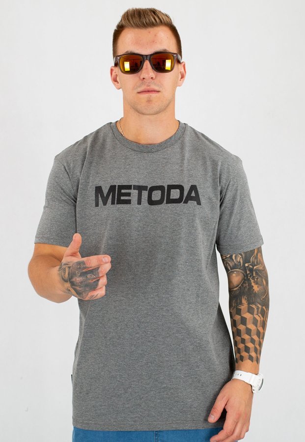 T-shirt Metoda Name szary