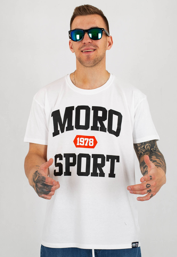 T-shirt Moro Sport 1978 biały
