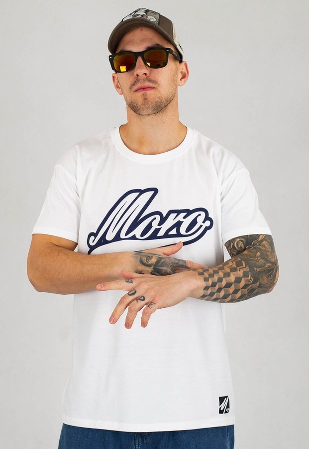 T-shirt Moro Sport Baseball biały