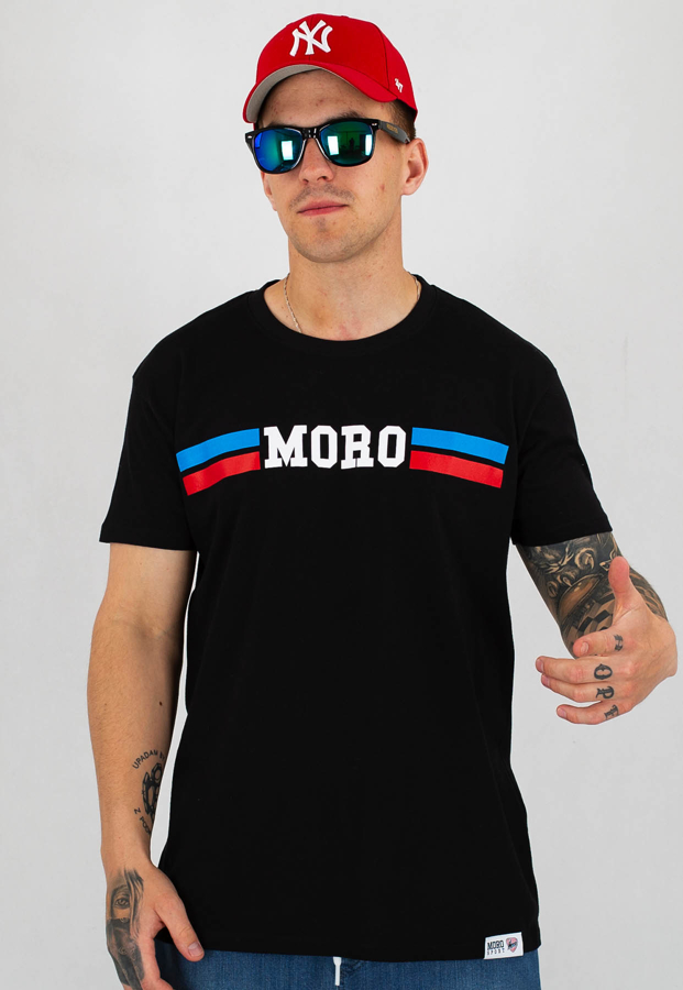 T-shirt Moro Sport Blue Red Moro czarny