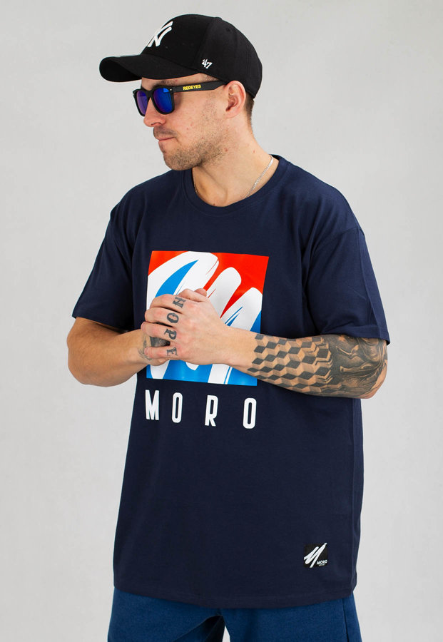 T-shirt Moro Sport Brush granatowy
