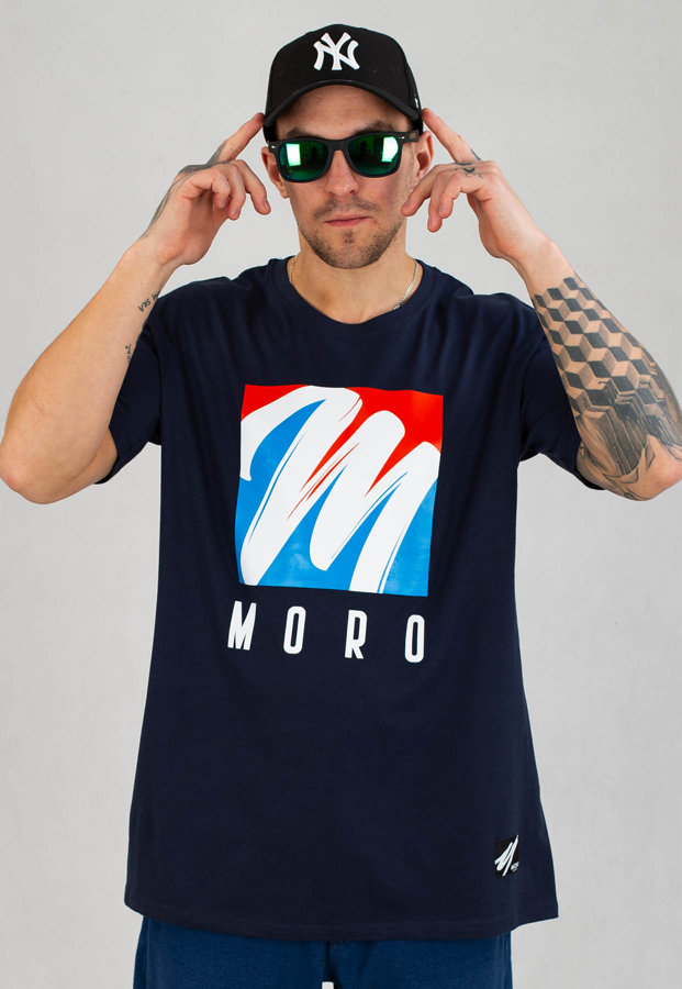 T-shirt Moro Sport Brush granatowy