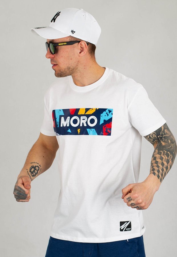T-shirt Moro Sport Color Set biały