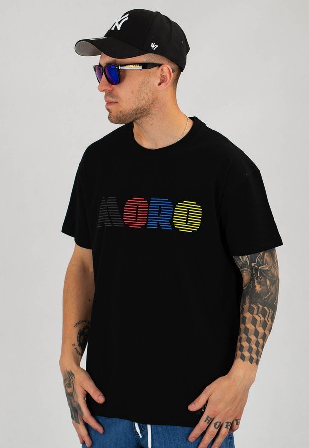 T-shirt Moro Sport Color Strokes Moro czarny