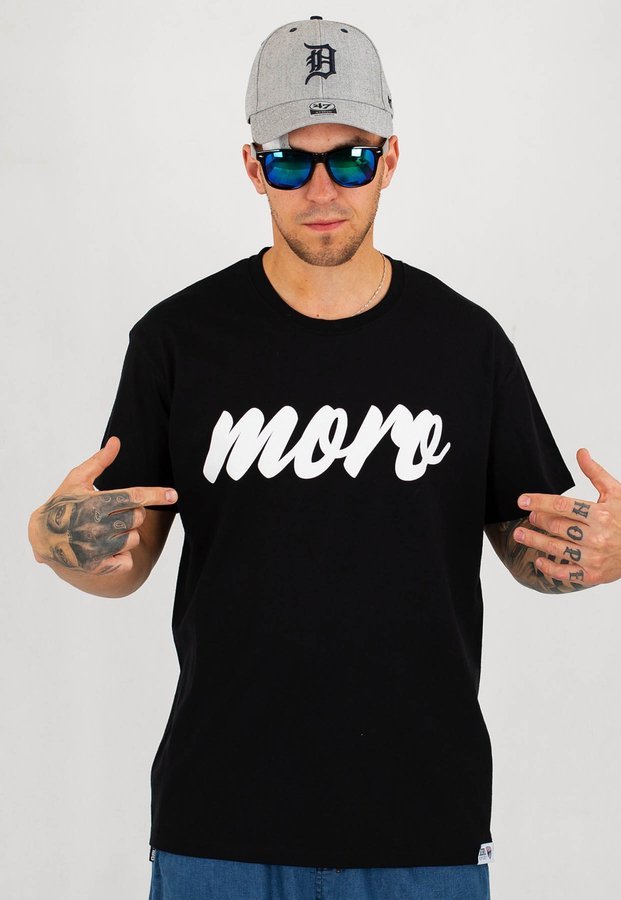 T-shirt Moro Sport Fat Line czarny
