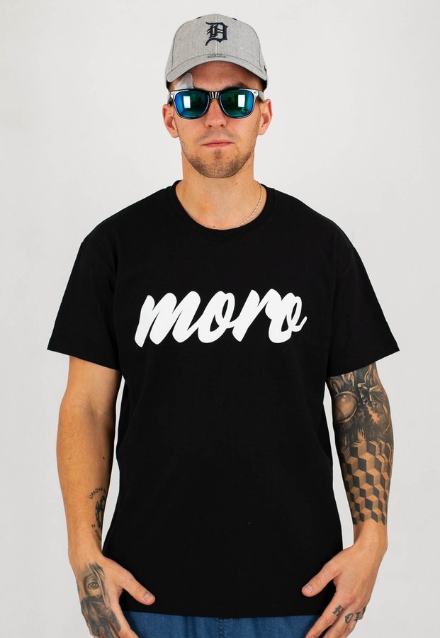 T-shirt Moro Sport Fat Line czarny