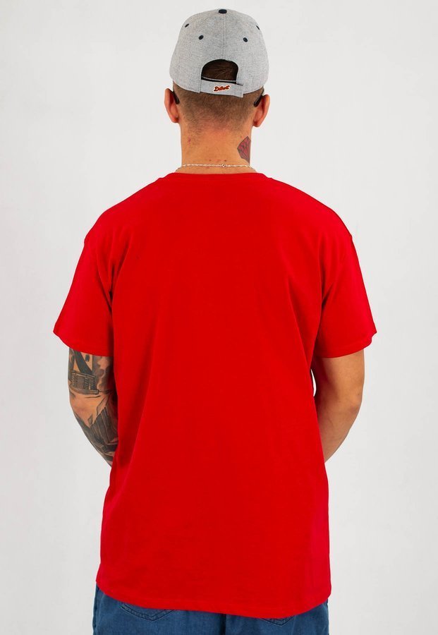 T-shirt Moro Sport Fat Line czerwony