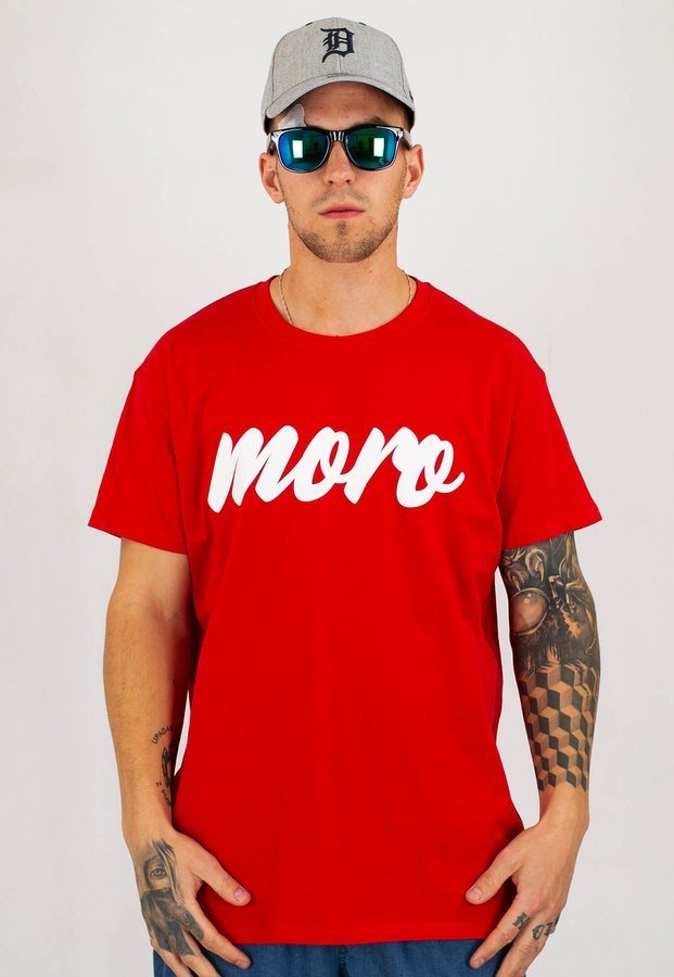 T-shirt Moro Sport Fat Line czerwony