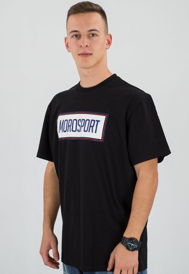 T-shirt Moro Sport Frame czarny