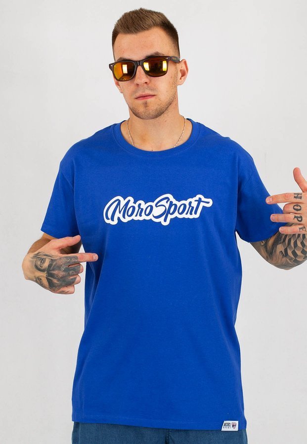 T-shirt Moro Sport Glow Moro niebieski