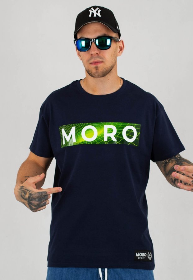 T-shirt Moro Sport Izo granatowy