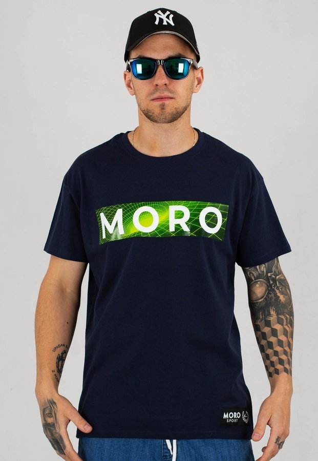 T-shirt Moro Sport Izo granatowy