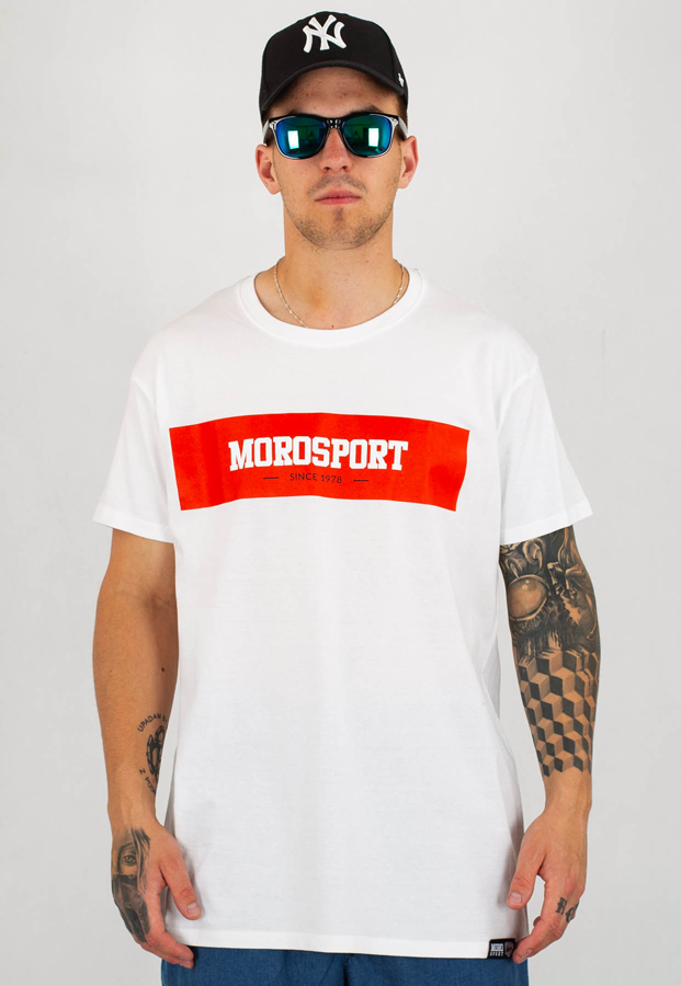 T-shirt Moro Sport Moro Background biały