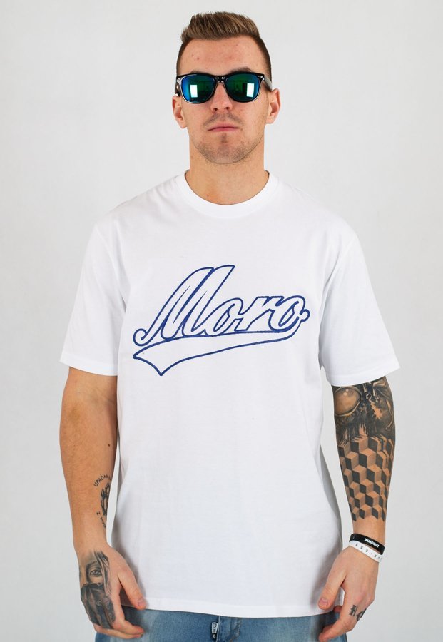 T-shirt Moro Sport Moro Baseball biały