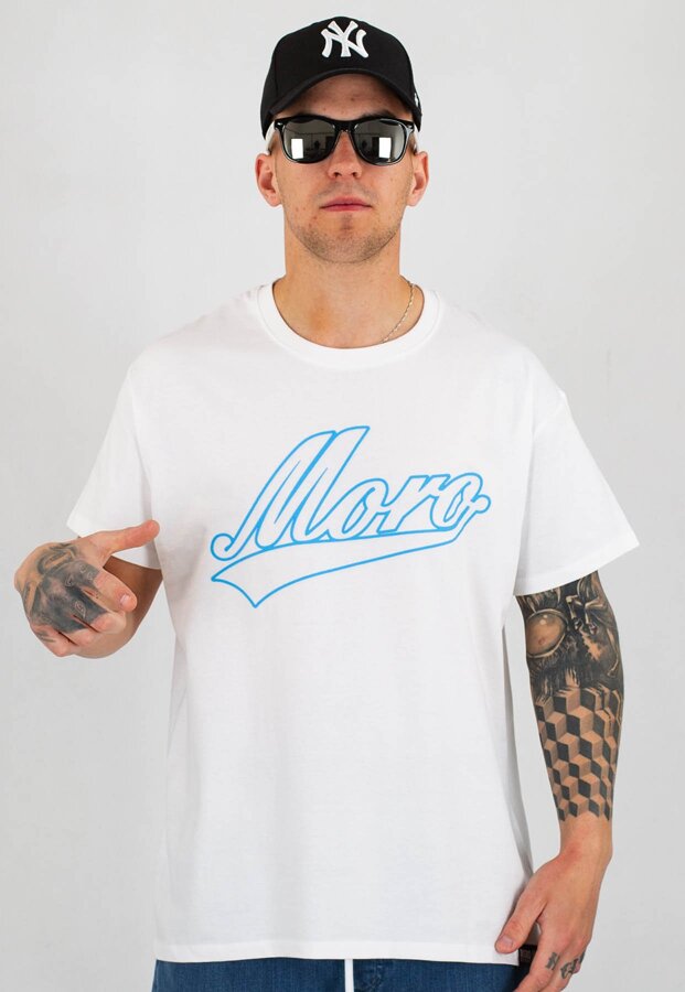 T-shirt Moro Sport Moro Baseball biały