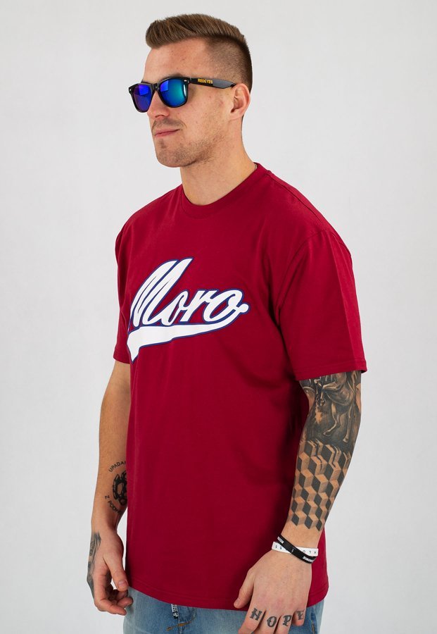 T-shirt Moro Sport Moro Baseball bordowy