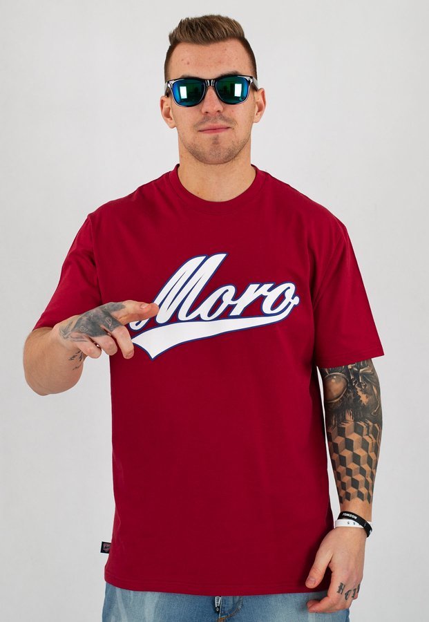 T-shirt Moro Sport Moro Baseball bordowy