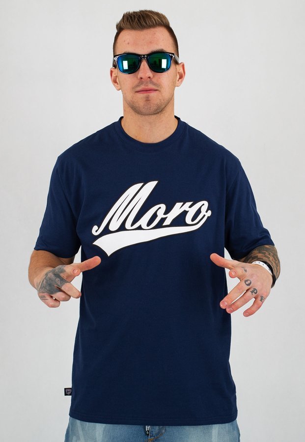 T-shirt Moro Sport Moro Baseball granatowy
